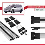 Chevrolet Venture 1997-2004 Arası ile Uyumlu FLY Model Ara Atkı Tavan Barı Gri 2 Adet
