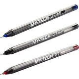 Tükenmez Kalem Mavi Siyah 3 Renkli Paket Kırmızı 0.7mm Pensan My-Tech Tükenmez Kalem 0.7mm Pensan 2240