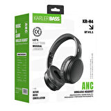 Karler Bass KRH4 ANC Kablosuz Kulak Üstü Kulaklık - Siyah