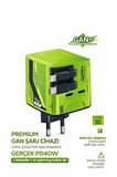 Evimdeyokyok Gan+ Pd 40w Hızlı Şarj Adaptörü Yeşil Lightning - Type-C