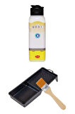 Artdeco Multi Surface Akrilik Boya 1 KG Dantel Beyaz Rulo ve Tavalı Rulo Ekstra Mat Vernik 140 ml