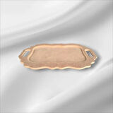 Ahşap boyanabilir dikdörtgen tepsi-sunumluk