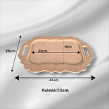 Ahşap boyanabilir dikdörtgen tepsi-sunumluk