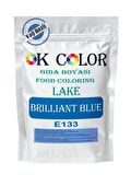 Lake Brilliant Blue E133 Mavi Yağ Bazlı Toz Gıda Boyası 500 Gr
