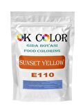 Sunset Yellow E110 Gün Batımı Sarısı Toz Gıda Boyası 100 Gr