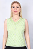 SUDE KADIN SWAROVSKİ TAŞLI EL İŞİ İTHAL TRİKO 7112