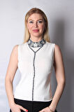 SUDE KADIN SWAROVSKİ TAŞLI EL İŞİ İTHAL TRİKO 7103