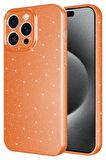 iPhone 15 Pro Max Kılıf Kamera Korumalı Simli Parıltılı Lüks Silikon