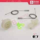 Fiat Punto Grande Evo 3 199 2005-2024 3/5-Kapı 51723315 İçin Elektrikli Ön Sağ Cam Kriko Tamir Seti