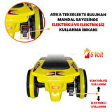 Uj Toys Müzikli ve Led Işıklı Akülü Atv 6V Buddy-Sarı