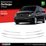 S-Dizayn Mercedes Vito W447 Krom Ön Panjur 5 Prç. 2020 Üzeri