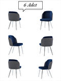 Keşfet Series Sandalye , 6 Adet , Mutfak , Oturma Odası, Salon, Metal Ayak , Çok Amaçlı