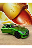 Mercedes Amg Gtr Diecast Model Araba Yeşil Çekbırak Açılan Kapılar 12Cm Mercedes Amg Gtr Araba Metal