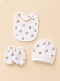 Lilliy 7 Parça Yenidoğan Hastane Çıkışı %100 Pamuklu I Love Dad Mom 0-3 Ay
