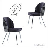 Keşfet Series Sandalye , 2 Adet , Mutfak , Oturma Odası, Salon, Metal Ayak , Çok Amaçlı