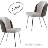 Keşfet Series Sandalye , 2 Adet , Mutfak , Oturma Odası, Salon, Metal Ayak , Çok Amaçlı