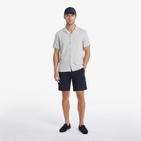 Nautica Erkek Gri Regular Fit Kısa Kollu Gömlek