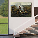 Ateş Yakmaya Çalışan Ukraynalı Köylüler Tablosu-6538