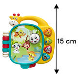 Işıklı ve Müzikli 3 Farklı Mod Özellikli Ninni ve Hayvan Sesli Zürafa Şekilli Bebek Kitap