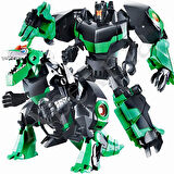 Dinozora Dönüşebilen Oyuncak Model Robot - Yeşil Renkli Şekil Değiştiren Dinozor Robot