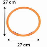 Daire Seksek Halka Oyunu Seti 22 Parça - Anaokulu ve Açık Hava Bahçe Aktivite Eğitim Çemberi 27 Cm