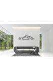Porsche 911 912 Duvar Silüeti Süsü Tablo 2D 50cm 2D 50cm