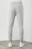 COMEOR Erkek Gri Slim Fit Jogger Cep Nakış Fermuar Detaylı Eşofman Altı 