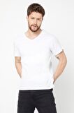 METALIC Erkek Çok Renkli T- Shirt Regular Fit Rahat Kesim V Yaka 3'lü Basic Tişört Paketi