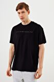 Leo Erkek Oversize Tshirt %100 Pamuk Bisiklet Yaka Baskı Detaylı Basic Tişört MTLCE76