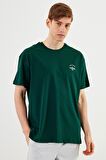 Leo Erkek Oversize Tshirt %100 Pamuk Bisiklet Yaka Baskı Detaylı Basic Tişört MTLCE77