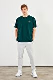 Leo Erkek Oversize Tshirt %100 Pamuk Bisiklet Yaka Baskı Detaylı Basic Tişört MTLCE77