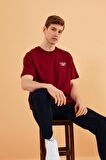 Leo Erkek Oversize Tshirt %100 Pamuk Bisiklet Yaka Baskı Detaylı Basic Tişört MTLCE86