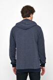 Lacivert Regular Fit Kapüşonlu Içi Yumuşak Tüylü Sweatshirt MTLCEO54