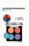 Flormar Color Palette İnce Yapılı & Mat Bitişli/Işıltılı 4'lü Göz Farı Paleti