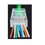 Yeni Nesil Delikli Cat6 Ez Rj45 Konnektör Utp Jack (100 Adet)