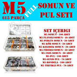 615 Parça M5 Somun Seti