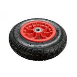 Rulmanlı Şişme Tekerlek - Plastik Jantlı - 330x90mm - 142Kg
