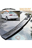 Vw Jetta Mk6 Uyumlu boyalı cam üstü spoiler (Pianoblack) 2012-2018 arası