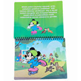 Minnie Mouse Temalı Sulu Sihirli Boyama Kitabı - Özel Sulu Kalem Ile Water Painting
