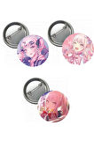 Hatsune Miku Pjsekai Project Sekai Colorful Anime Buton Rozet 3 Adet 44 mm Akiyama Mizuki