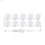 Profesyonel Makyaj Işığı – 10 LED Ampul, USB 
