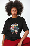 %100 Pamuk Sevgili Konseptli Teddy Baskılı T-shirt