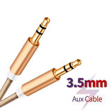Aux To Aux 3.5mm Örgü Kablo İphone Samsung Xiaomi Huawei Uyumlu Müzik Ses Aktarıcı Aksesuar