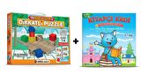 Adeda Dikkatli Puzzle 1. Kademe 2-7 Yaş İlk Adım + Kitap Kedi