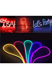 Ct-4555 Pembe Neon Led Hortum Led Esnek Led 5m 12 Volt