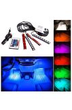 12 Ledli Ayak Altı Led Lamba Sese Duyarlı Led Müziğe Duyarlı Led