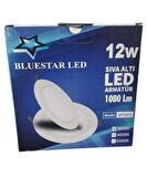 Bluestar Led 12W Sıva Altı Led Armatür 1080Lm BPS 3412 3000K Mavi Kutu