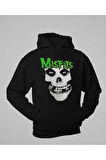 Tasarım Misfits Baskılı Unisex Oversize Müzik Grubu Hoodie