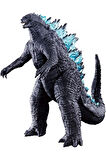 Godzilla Dinozor Aksiyon Figürü Yumuşak Dokunuşlu Vinil Plastik Çocuk (SESLİ MAVİ) 14,9cmx20,1cm