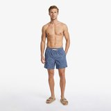 Nautica Erkek Mavi Regular Fit Desenli Deniz Şortu